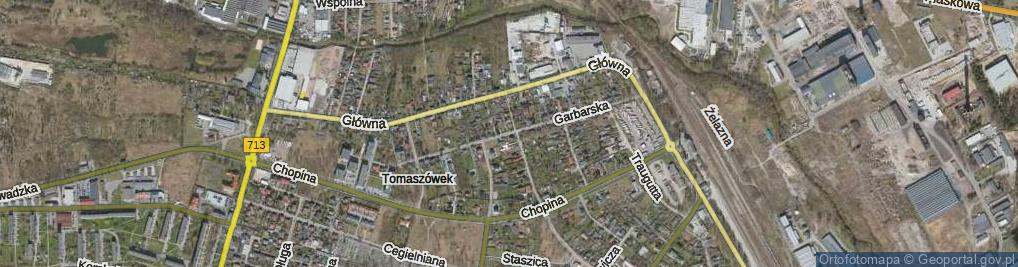 Zdjęcie satelitarne Garbarska ul.